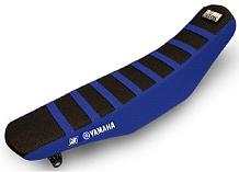Housse de selle Zebra noire bleu BLACKBIRD moto YAMAHA YZ YZF